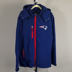 NFL New England Patriots G-III Soft Shell Coat w/Removable Hood, Men's Size XL